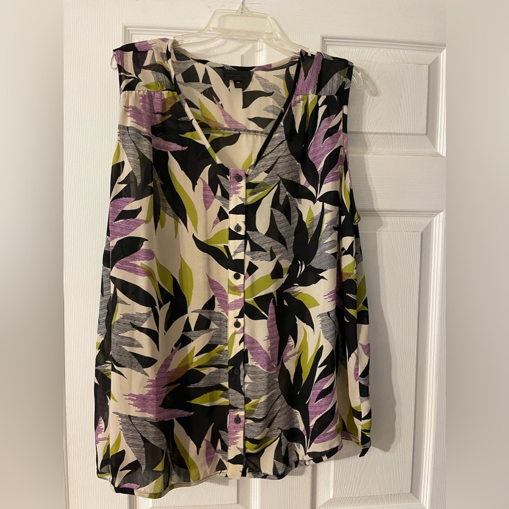 Worthington Sleeveless Blouse- size 3x